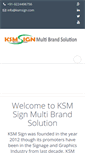 Mobile Screenshot of ksmsign.com